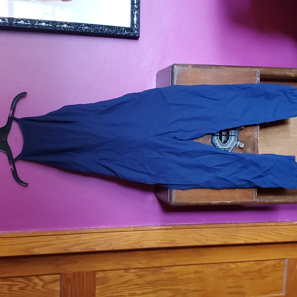 Urban outfitters navy jumpsuit